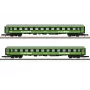 Märklin 87404 Z geležinkelio 2 vagonų rinkinys Flixtrain greitojo traukinio keleiviniai vagonai, VI epocha