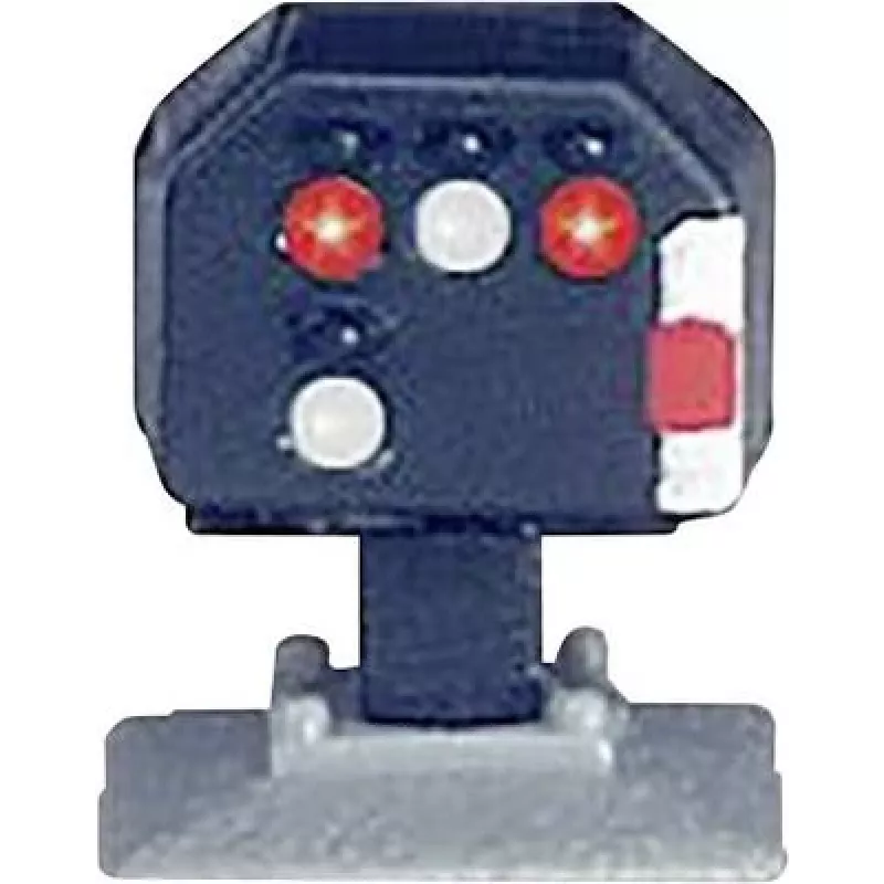 Märklin 89394 Z mastelio šviesos užtvaros signalas, žemo profilio, LED, pilkas/juodas, 15+