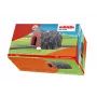 Märklin H0 vieno kelio tunelis su detaliu akmens arkos portalu, pilkas ir oranžinis 72202