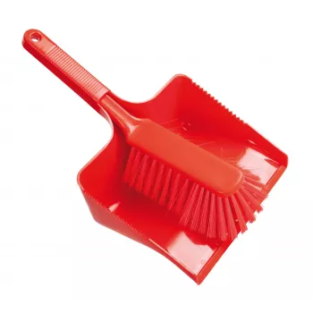 Haug Bürsten FC88921U raudonas plastikinis šluotelės ir semtuvo rinkinys, 35 cm pločio