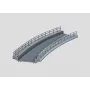 Märklin 074613 lenkta rampos dalis tilto atramai, HO skalė, pilka