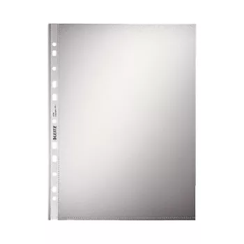 LEITZ 47960000 A4 perforuotas kišenėlės, polipropilenas 0,07 mm, permatomos, 100 vnt. paketas