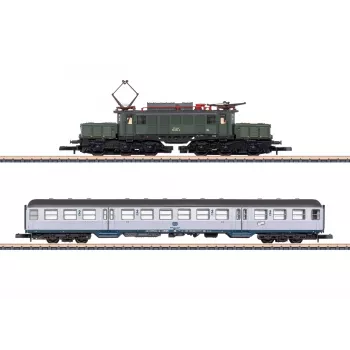 Märklin 81221 Z geležinkelio traukinio rinkinys - 175 metų Geislinger Steige DB klasės 50 garvežys su 3 krovininiais vagonais, bėgiais ir valdymo pultu