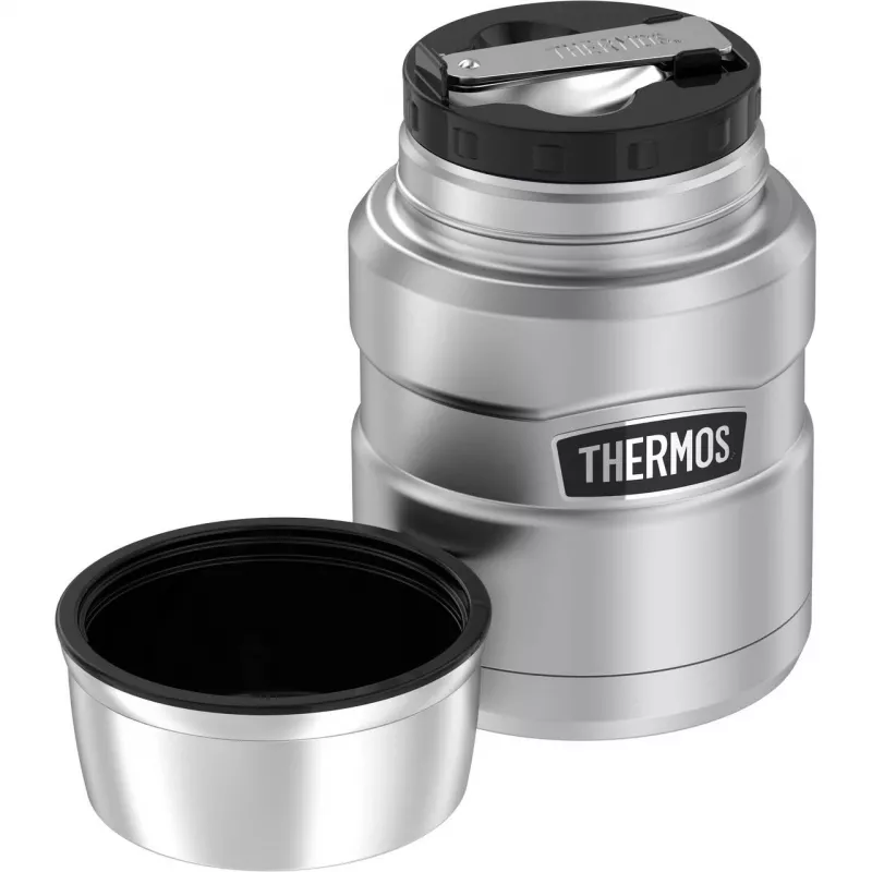 THERMOS SK termosas maisto indas, juodas/sidabrinis, 470 ml, 4001233047