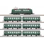 Märklin 81304 Z startinis rinkinys – DB Intercity Express traukinys (BR 103 elektrinis lokomotyvas, 2 keleiviniai vagonai, bėgių ovalas, maitinimo blokas)