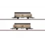 Märklin 82553 Z mastelio 2 vagonų rinkinys dengti krovininiai vagonai Kessler šampano transportavimas DRG