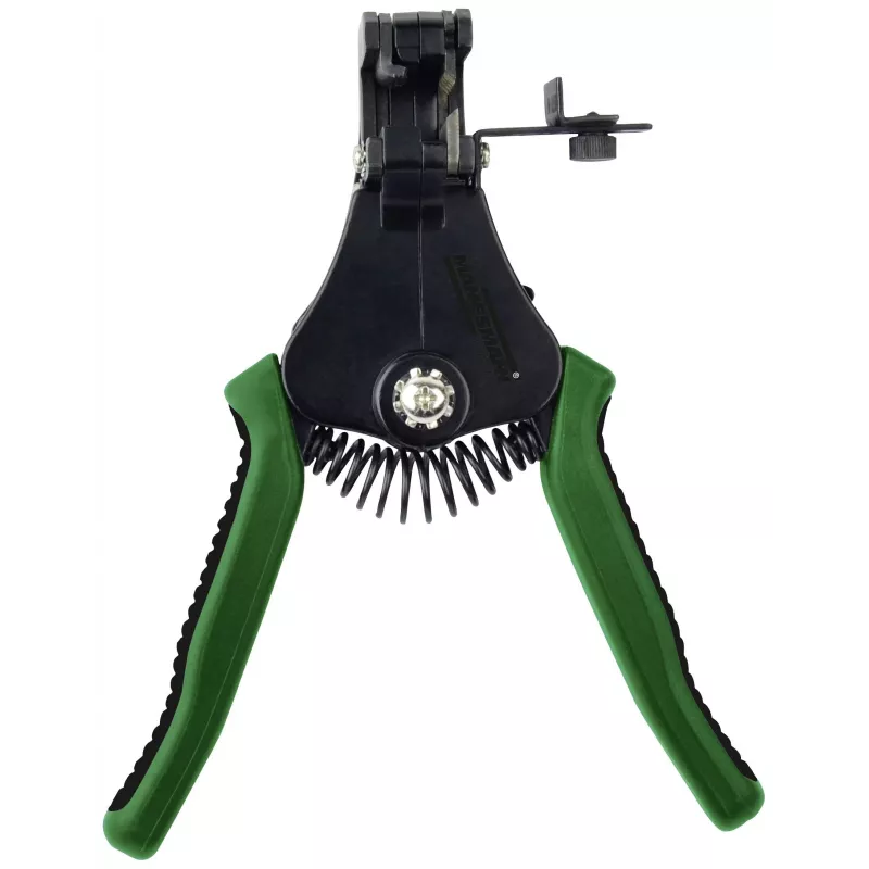 BRÜDER MANNESMANN automatinės vielos nuėmimo replės, žalios, su grąžinimo spyruokle, SK5 plieno žandais, 0,2–6,0 mm² (M10981)
