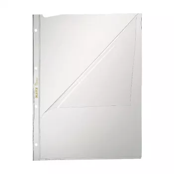 Leitz 4744-0000 PVC permatomas A4 dokumentų viršelis, 2 skylių, 50 vnt.