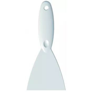 Haug Bürsten virtuvinė mentelė 110 mm nerūdijantis plienas su baltu kotu (8923)