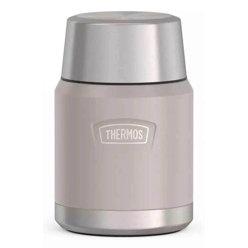 THERMOS ICON Food Jar smėlio spalvos 0,47 L termo maisto indas iš nerūdijančio plieno su sulankstomu šaukštu 4120323047