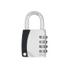 ABUS 155/40 kombinuota spyna su 4 skaitmenų kodu, aliuminio korpusas, grūdinto plieno lankas, sidabrinė ABVS30890