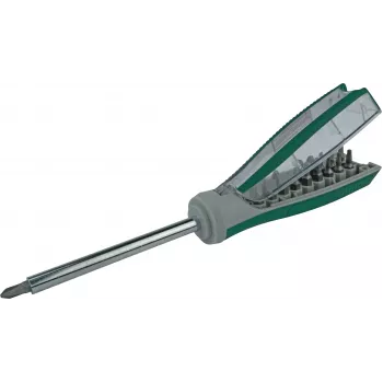 BRÜDER MANNESMANN GREEN LINE 19 inch atsuktuvas su bitais ir integruotu bitų dėklu (M29840)