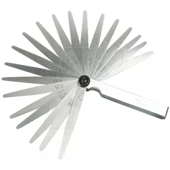 BRÜDER MANNESMANN MAN M247-20 jautrių tarpų matuoklių rinkinys, 20 plokštelių, 0,05–1,0 mm, metrinė sistema