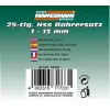 Brüder Mannesmann M54341 25 dalių HSS spiralinių grąžtų rinkinys, 1–13 mm, metaliniame dėkle