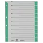 LEITZ 16523055 A4 kartoninės skiriamosios kortelės, žalios, 25 lapai, universalus 11 skylių, 160 gsm