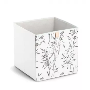 Zeller Grass White 32 x 32 x 32 cm 14536 dėžė su dangčiu