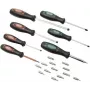BRÜDER MANNESMANN M1190-21 dirbtuvių atsuktuvų rinkinys, 21 vnt., plokšti, Phillips, Pozidriv