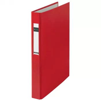 LEITZ Standard A4 Oversize žiedinis segtuvas, raudonas, 4 D žiedai, 41 mm nugarėlė, 25 mm žiedų skersmuo 4212-00-25