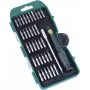 BRÜDER MANNESMANN Precision Mechanics Bit Set, 36 dalių, 4 mm šešiakampė pavara, plokšti, Phillips, Torx, šešiakampiai, Pentalobe, Tri-Wing, spanner, kvadratiniai, Pozidriv, su 2 komponentų rankena 29890