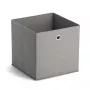 Zeller pilkos spalvos neaustinės medžiagos laikymo dėžė 30x30x30 cm, sulankstoma kubas su metaline kilpa rankena 14110