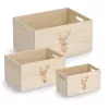 Zeller Deer laikymo dėžutė Natural 25 x 15 x 14 cm (15220)