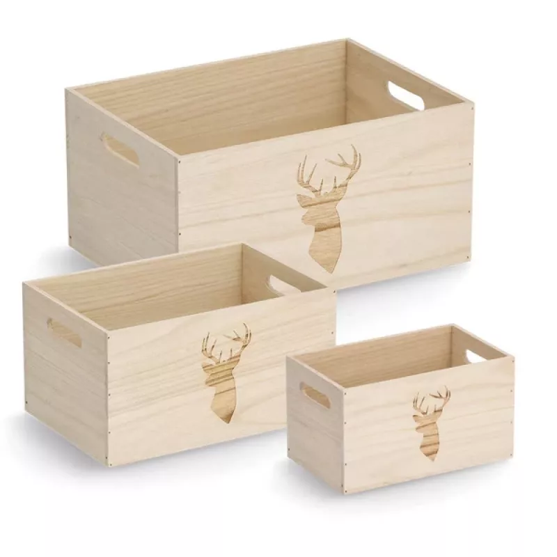 Zeller Deer laikymo dėžutė Natural 25 x 15 x 14 cm (15220)