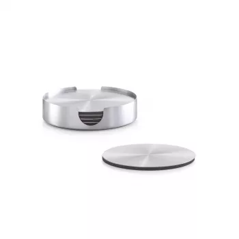 Zeller Present nerūdijančio plieno padėkliukų rinkinys, sidabrinis, 7 dalys, 10 cm 27239