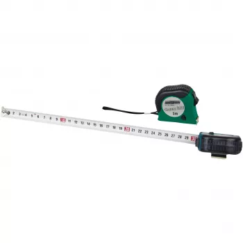 Brüder Mannesmann M80503 5 m matavimo juosta su 19 mm plienine juosta, gumuotu ABS korpusu, metrinė, II klasė