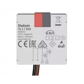 Theben KNX mygtukų sąsajos dvejų kanalų binarinis įėjimas TA 2.1 KNX (4969272)