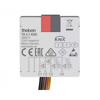 Theben KNX mygtukų sąsaja dvejetainis įėjimas 4 kanalų TA 4.1 KNX (4969274)