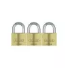 ABUS 82 serijos žalvarinė spynų rinkinys, vienodo rakto, 45 mm korpusas, 3 vnt. 11825 8
