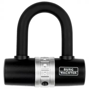 BURG WÄCHTER 1480 HB U formos dviračio spyna, juoda, 14 mm lankas, 43 mm plotis, 55 mm aukštis, 1471