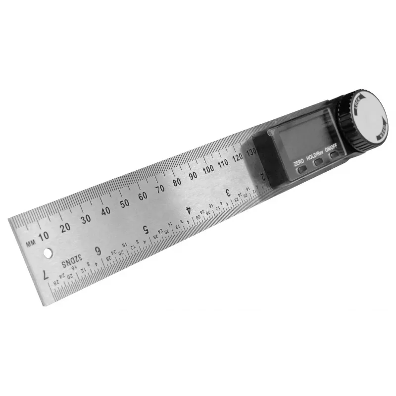 Brüder Mannesmann M81220 skaitmeninis kampų matuoklis 200 x 200 mm 360°