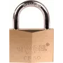 ABUS 40 mm vientisinio žalvario pakabinama spyna su grūdinto plieno lankeliu - rakinama, 2 raktai (238345)