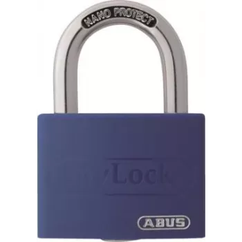 ABUS myLock T65AL/40 mėlynas aliumininis spynarakštis su grūdinto plieno lankeliu 802829