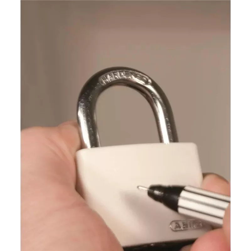 ABUS myLock T65AL/40 mėlynas aliumininis spynarakštis su grūdinto plieno lankeliu 802829