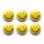 Zeller Smiley magnetų rinkinys, 6 vnt., 3 cm, geltonas, 11204