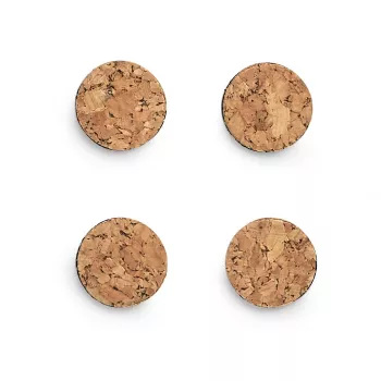 Zeller Kamštinio kamštienos magnetai rudi Ø 2,8 x 0,3 cm, 4 vnt. (11218)