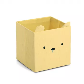 Zeller Bear daiktų dėžė geltona 28 x 28 x 28 cm 14491