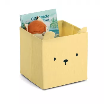 Zeller Bear daiktų dėžė geltona 28 x 28 x 28 cm 14491