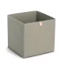 Zeller khaki audinio dėžė 32x32x32 cm sulankstoma kubo formos organizatorė 14540