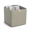 Zeller khaki audinio dėžė 32x32x32 cm sulankstoma kubo formos organizatorė 14540