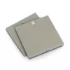 Zeller khaki audinio dėžė 32x32x32 cm sulankstoma kubo formos organizatorė 14540