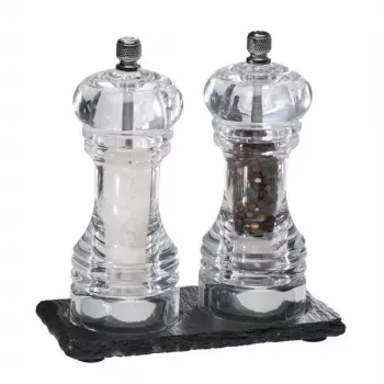 APS Natūralaus šiferio lėkštė / padėkliukas (P)150 x (G)80 mm, storis 6-9 mm, su baldus saugančiomis kojelėmis - 1 vnt. (971)