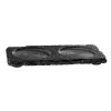 APS Natūralaus šiferio lėkštė / padėkliukas (P)150 x (G)80 mm, storis 6-9 mm, su baldus saugančiomis kojelėmis - 1 vnt. (971)