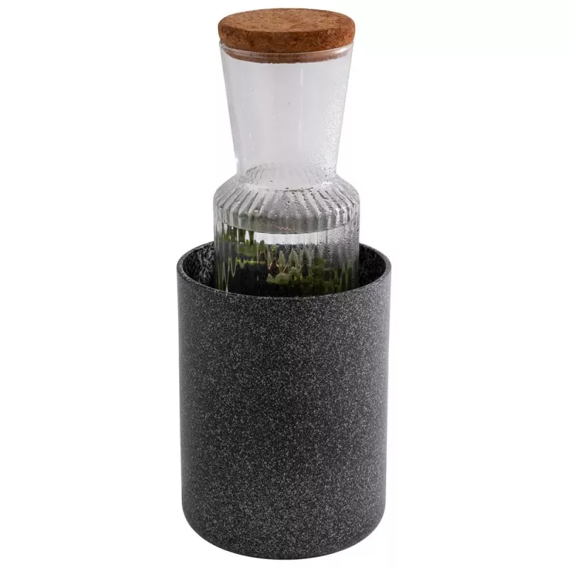 APS FROSTFIRE padažų puodas / butelių šaldytuvas, 1,5 L, sidabrinis-juodas 36140