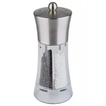 APS 40545 2-in-1 druskos ir pipirų malūnėlis 18,5 cm nerūdijantis plienas akrilas