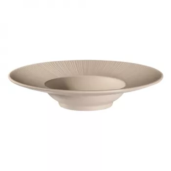 APS NERO makaronų lėkštė, 290 mm, smėlio spalvos melaminas, stackable, tinka plauti indaplovėje, atspari karščiui (1 vnt.) 85406