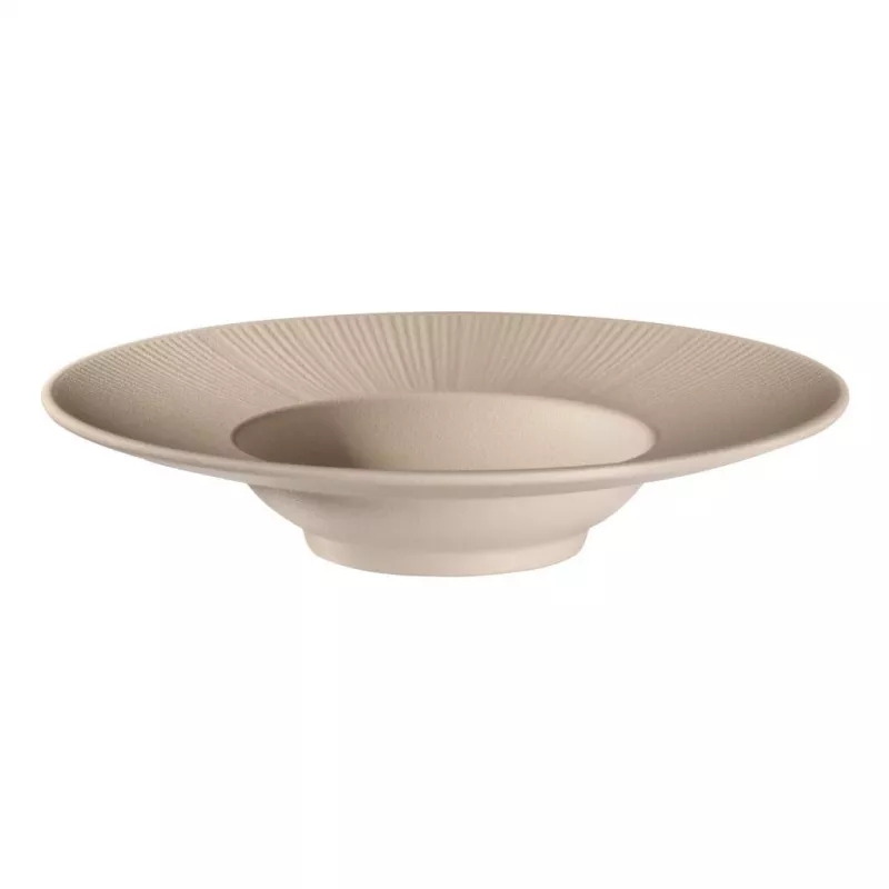 APS NERO makaronų lėkštė, 290 mm, smėlio spalvos melaminas, stackable, tinka plauti indaplovėje, atspari karščiui (1 vnt.) 85406
