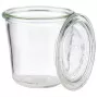 APS Weck stiklainis su dangteliu, smailėjančios formos, 290 ml, 6 dalių rinkinys, skersmuo 90 mm, aukštis 90 mm (82352)